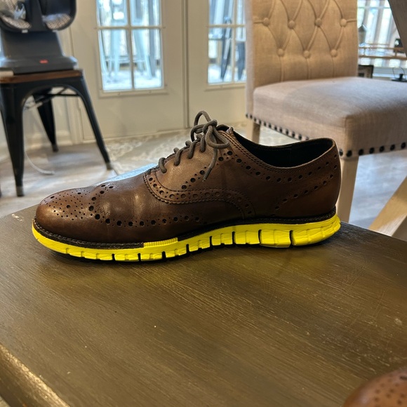 Cole Haan Men's Zerogrand Wingtip Oxford with a leather upper 9M - Picture 5 of 10